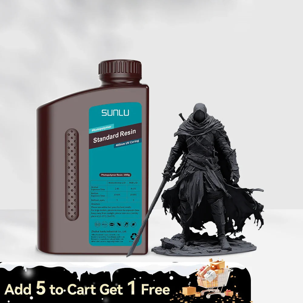 [Get 5 for the Price of 4] 1000g Standard Resin, Water-wash Standard Resin and Standard Plus Resin